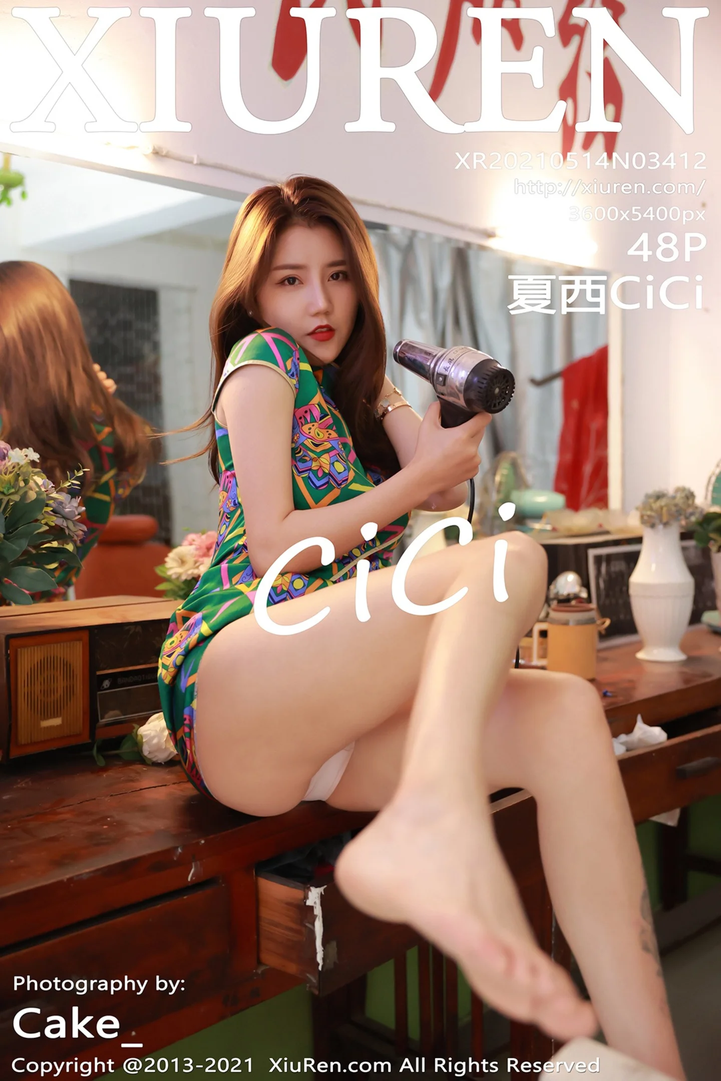 [XiuRen秀人网]No.3412_嫩模夏西CiCi80年代发廊主题脱鲜艳旗袍秀火辣身材诱惑写真48P-秀人网 - XiuRen.Space